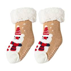 TONAUP Warme Wintersocken, Anti-Rutsch Dicke Socken, Wintersocken Weiche Haussocken Geschenke Weihnachtssocken Schlafsocken Fur Baby von TONAUP