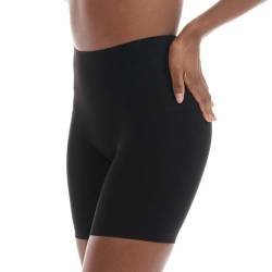 TONEST Shapewear Damen - Bauchweg Unterhose - Mid Waist - Shaping-Unterwäsche mit Bein - Figurformende Miederhose-Boxer - 1250-MS-CC (XL, Schwarz) von TONEST