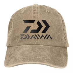 TONFON Baseballkappe Hiphop Sonnenhut Daiwa Herren Gewaschene Baseballkappe Kappe mit Rückenverschluss Papas Hut japanische Angelausrüstung Golfhüte Snapback Geburtstagsgeschenke von TONFON