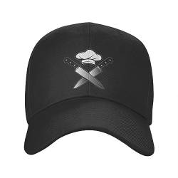 TONFON Baseballmütze Mode Totenkopf Messer Chef Baseballmütze für Frauen Männer Verstellbare Dad Hut Performance Snapback Caps Trucker Hüte Geburtstagsgeschenk von TONFON