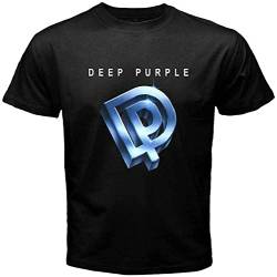 TONGFENG Deep Purple Perfect Signature Logo Herren T-Shirt Schwarz, Schwarz , L von TONGFENG