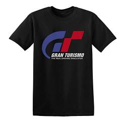 TONGFENG Gran Turismo T-Shirt Racing Simulation Game Series Schwarz Weiß T-Shirt, Schwarz , L von TONGFENG