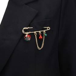 TONXX Broschennadel aus der Weihnachtskollektion, vielseitiges Abzeichen für die festliche Jahreszeit, Kragen-Sicherheitsnadeln, stilvolle Pullover-Schal-Clips, Zubehör von TONXX