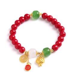 TONXX Chinesische Drachen-Armbänder, handgefertigter Perlen-Tierschmuck, Freundschafts-Handgelenk-Schmuck, Perlen-Armband, perfektes Geschenk für Frauen von TONXX