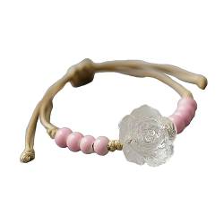 TONXX Handgefertigtes Keramikarmband, einzigartige Blumenperlen-Handkette, stapelbare Perlenarmbänder, Schmuck, Geschenk für Frauen, handgefertigt von TONXX