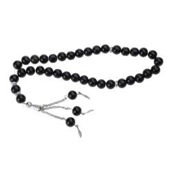 TONXX Islamischer Tasbih-Rosenkranz, 33 Perlen, Kristall-Gebets-Rosenkranz-Armband, handgefertigter religiöser Schmuck, Meditationsarmband von TONXX