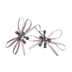 TONXX Modische bogenförmige Ohr-Anhänger, Vintage-Bowknot-Ohrringe, einfacher Band-Schmetterlings-Eardrop-Schmuck für Frauen und Mädchen von TONXX