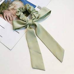 Vintage Damen Satin Stirnband DIY Schleife Streamer Stirnband Stirnband Band Stirnband Pferdeschwanz Krawatte Bandana Haarschmuck (Farbe: E) (C) von TONZN