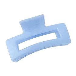 T TOOYFUL Haarklammern Clips mit Großem Griff Dicke Haarklammern Klappclip für Frauen Damen 8,5 Cm, Blau von TOOYFUL