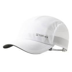 TOPEX XL/XXL Baseball Cap Herren Damen mit Atmungsaktivem Mesh Running Cap Sonnenschutz Sommer Kappe Sonnenhut Basecap Sports Golf Cap 95550-Weiß M/L von TOP-EX