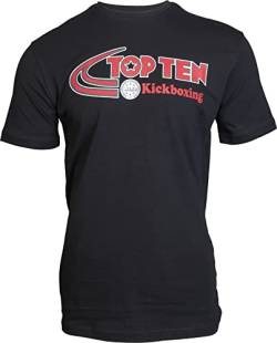 T-Shirt „Elastic Kickboxing“ - schwarz, Gr. XL von TOP TEN