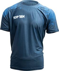 T-Shirt „Power Ink“ - blau, Gr. XXL von TOP TEN