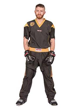 TOP TEN Kickboxuniform „Star Edition“ - Gr. XL = 190 cm, schwarz-gold von TOP TEN