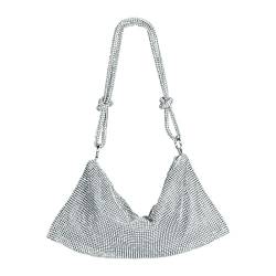 TOPCHANCES Abend Clutch Bag für Damen Mädchen - Mode Luxus Strass Glänzende Kupplung Handtasche Hobo Tote Hangbags Schultertaschen für Hochzeit Abendessen Cocktail Party Abschlussball von TOPCHANCES