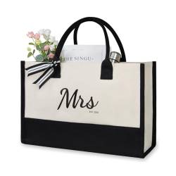 TOPDesign Mrs 2023 Bride Canvas Tote Bag, Bridal Shower Gifts, Bachelorette Party, Engagement Wedding Gifts, Miss to Mrs, Bride to Bee, Future Mrs Gifts von TOPDesign