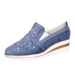 Quarzplattform beiläufige Schuhe Frauen Loafer Schuhe Damenkomfort Keile Damenschuhe Plateau Sneaker von TOPJIAO