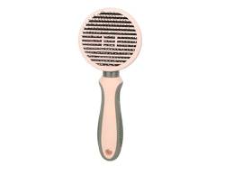 TopMed ETS Pet Grooming Tool Needle Brush, Self Cleaning Slicker Brushes for Pet Grooming, Remove Undercoat, Shedding Hair from Long or Short Hair Proven Grooming Tools for Dogs Cats and Other Animals (Straight Needle - Pink) von TOPMED ETS