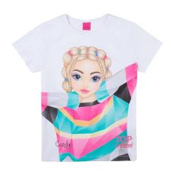 TOPModel Mädchen T-Shirt mit Candy 75005 weiß, Größe 140, 10 Jahre von TOPModel