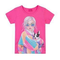 TOPModel Mädchen T-Shirt mit June 75001 pink, Größe 140, 10 Jahre von TOPModel