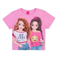 TOPModel Mädchen T-Shirt mit Lexy und Liv 75014 pink, Größe 152, 12 Jahre von TOPModel
