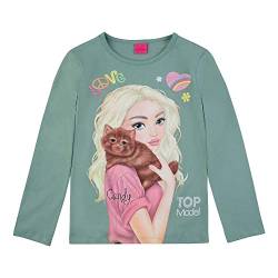 Top Model Mädchen Langarmshirt mit Candy 75070 grün, Größe 140, 10 Jahre von TOPModel