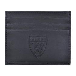 TORINO FC Unisex 263186 Torino Kartenetui aus 100% Leder, Schwarz von TORINO FC