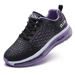 TORISKY Sneaker Herren Damen Sportschuhe Cushion Schuhe Laufschuhe Luftkissen Turnschuhe Fitness Gym Leichtes Bequem, Violett, Größe 37EU（8998-Purple37） von TORISKY