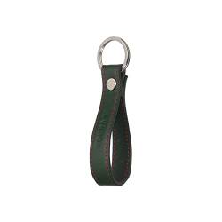 TORRO Schlüsselring aus Hochwertigem Leder, Spaltring aus gebürstetem Metall mit 2,5 cm Durchmesser (Grün) von TORRO