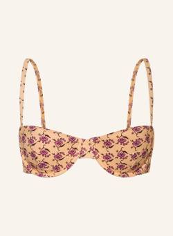 Tory Burch Bügel-Bikini-Top Logo Ditsy rosa von TORY BURCH