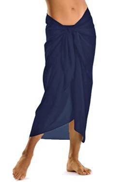 TOSKATOK® Frauen Mädchen Sexy stilvoller Strand Wickelrock Sarong Pareo in Unifarben von TOSKATOK