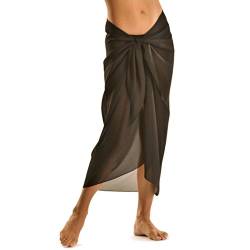 TOSKATOK® Frauen Mädchen Sexy stilvoller Strand Wickelrock Sarong Pareo in Unifarben von TOSKATOK