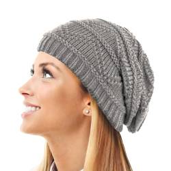 TOSKATOK®Damen Wunderschöne Knit Slouch Wintermütze/Beanie Strickmütze (11 Farben verfügbar) von TOSKATOK