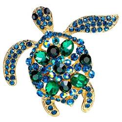 Mode Schildkröte Broschen Meer Turtle Animal Party Kristall Brosche Pins Für Frauen Männer Geschenke von TOSSPER