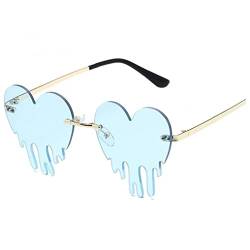 TOSSPER Herzförmige Sonnenbrille 1pc Vintage Clear Heart Form Sonnenbrille Transparente Linsentöne Für Party-sonnenbrillen Für Frauen von TOSSPER