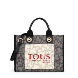 Mittelgroße Shopping-Tasche Amaya Kaos Icon mehrfarbig in Schwarz von TOUS