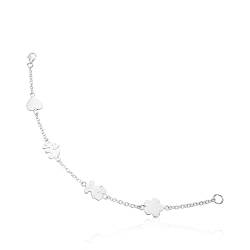 TOUS Armband aus Sterlingsilber für Mädchen mit Tiermotiv, 16,5 cm lang, elegant und dezent, Tier-Kollektion, Sterling-Silber von TOUS