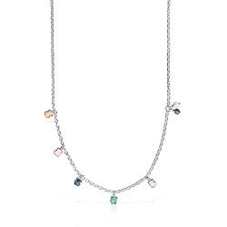 TOUS Halskette Mini Color aus Silber mit Edelsteinen und Perle von TOUS