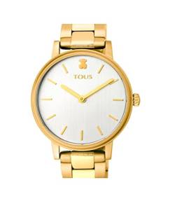 TOUS Watches Rond Damen Uhr analog Quarzwerk mit Edelstahl Armband 100350595 von TOUS