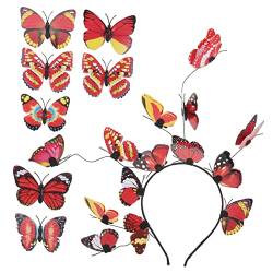 TOVINANNA 1 Set Schmetterlings Stirnband Stirnbänder Für Frauen Schmetterlinge Haarspangen Schmetterlinge Haarnadel Party Kopfbedeckungen Frauen Kopfschmuck Schmetterlings von TOVINANNA