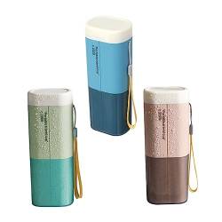 TOVINANNA 3St Aufbewahrungsbox für Zahnbürsten Zahnpastabecher aus Kunststoff Zahnbürstenhalter für unterwegs travel Mug travelmug Zahnbürste Fall Reisezahnbürste tragbarer Reisebecher Schal von TOVINANNA