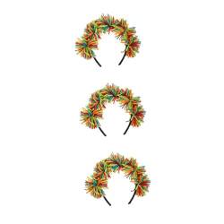 TOVINANNA 6 Stk Bobo-Ball-Stirnband Performance-Kopfbedeckung Haarband zum Geburtstag haar zubehör haarschmuck Stirnbänder für Damen Geburtstags-Stirnband Karnevalsstirnband Cosplay Bommel von TOVINANNA