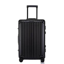 TOWINE Handgepäck Koffer Koffer aus Aluminium-Magnesium-Legierung, Universalrad, Aluminiumrahmen, Trolley, Passwortbox, Koffer, tragbarer Koffer Multifunktionaler Koffer (Color : E, Size : 28in) von TOWINE