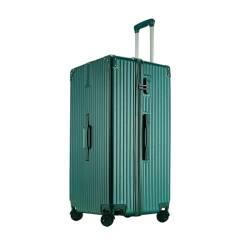 TOWINE Handgepäck Koffer Retro-Koffer mit großem Fassungsvermögen, Universal-Rad-Trolley, Passwortbox, extra großer Koffer, Anti-Kollisions-Koffer Multifunktionaler Koffer (Color : H, Size : 32-inch) von TOWINE