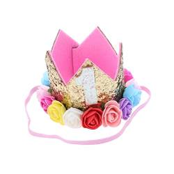 TOYANDONA 1. Stirnband Krone Kinder Ersten Geburtstag Hut Prinzessin Geburtstagshut 1. Geburtstag Prinzessin Geburtstag Hut Geburtstagsmütze Für Mädchen Kleinkind Dekorationen Kleiner Junge von TOYANDONA