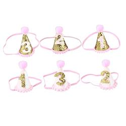 TOYANDONA 1stk Plüsch-geburtstagsmütze Partyhut Zum 3. Geburtstag Baby Mädchen Mützen Mützen Wilde 3 Partyhüte Zahlenhut Prinzessin-tiara-hut Mädchen Hüte Stirnband Kleinkind Popularität von TOYANDONA