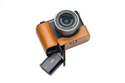 Handgefertigte Kameratasche aus echtem Leder für Sony ZV-E1 ZVE1, Sandbraun von TP Original