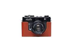 Kameratasche für Minolta Hi-Matic E-Filmkamera, handgefertigt, echtes Leder, Rufous Color von TP Original