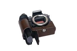 Kameratasche für Panasonic S5 / Mark II / S5 / M2, handgefertigt, echtes Leder, Kaffeefarbe von TP Original