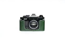 TP Original Halbkameratasche aus echtem Leder, handgefertigt, für Canon EF-Filmkamera, Grün von TP Original