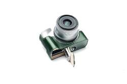 TP Original Kameratasche für Canon EOS R50, Echtleder, handgefertigt, Grün von TP Original